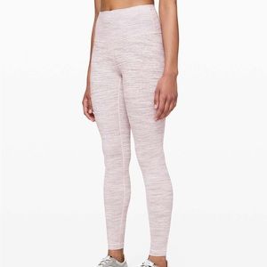 Lululemon Leggings Mauve Pink Stripe Pattern